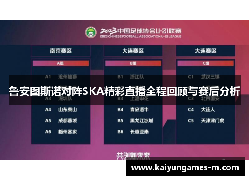 鲁安图斯诺对阵SKA精彩直播全程回顾与赛后分析
